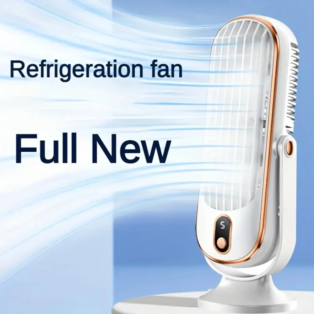 Rechargeable Portable Desk Fan with Quiet 5-Speed Control