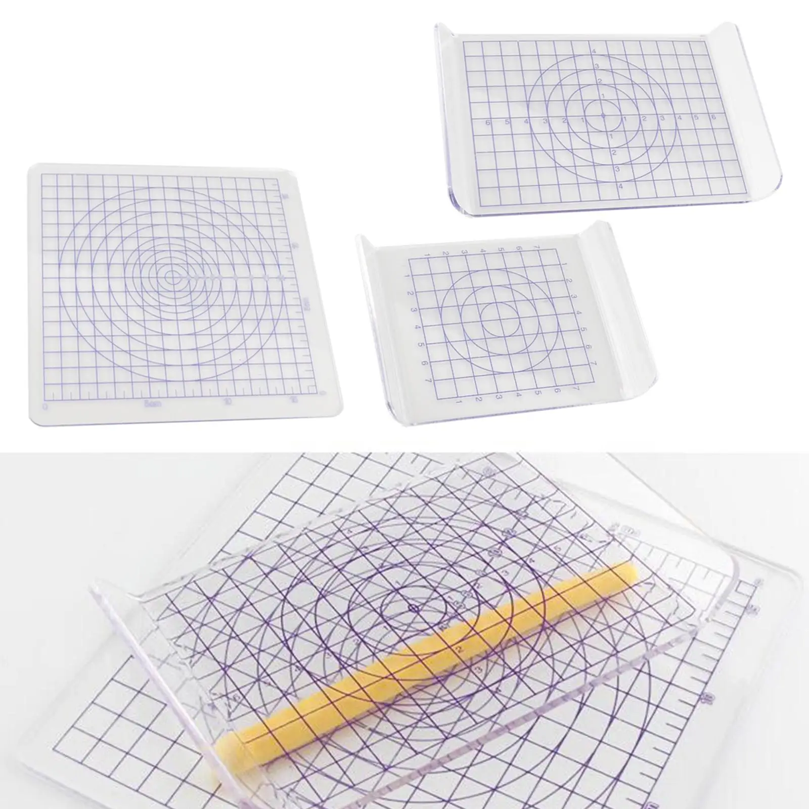 3Pcs Pressure Board Pressure Plate Acrylic Transparent Clay Pottery Soft Clay Tools Pottery Ceramics Tools Model DIY Crafts