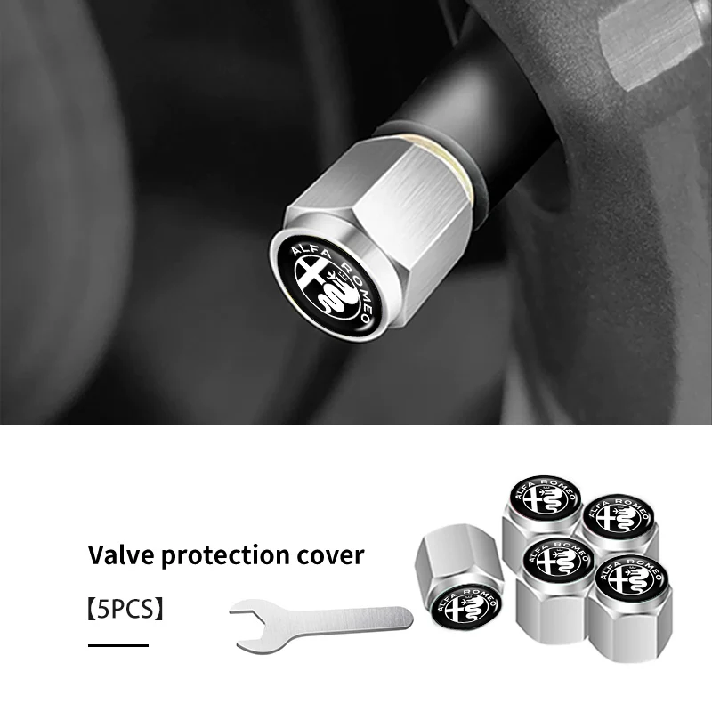 5pcs Anti-Theft Car Tire Valve Protection Caps