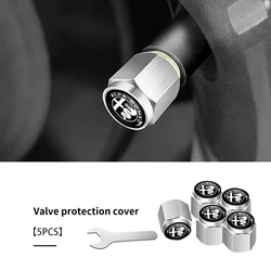 5pcs Anti - Theft Car Tire Valve Protection Caps (Silver - 5PCS)
