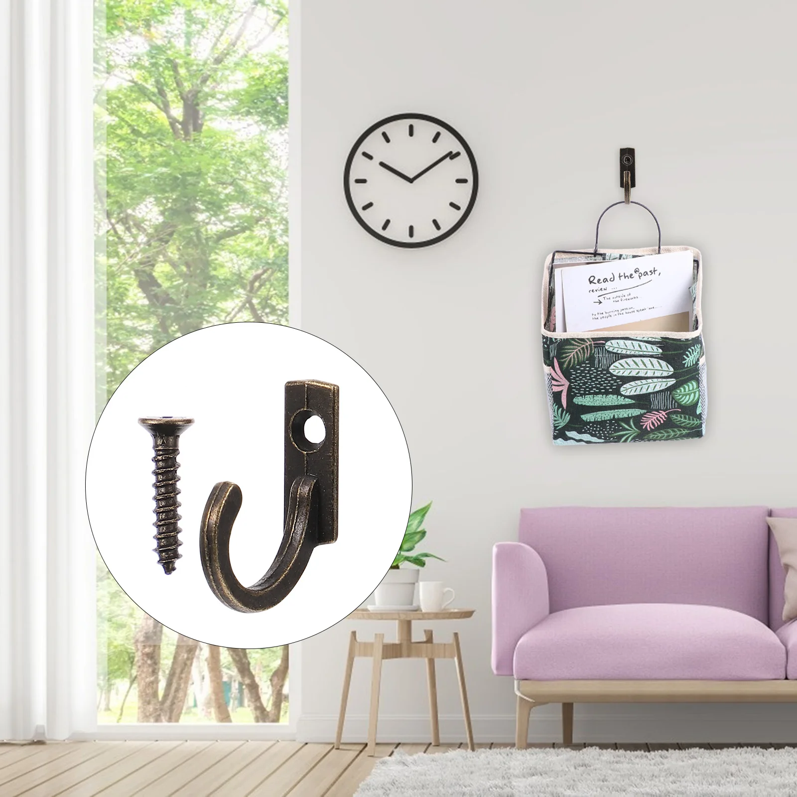 

Bronze Antique Style Wall Hooks Retro Alloy Hook Metal Hanger for Bags Hat Antique Style Wall Hooks Vintage Organizer Hook