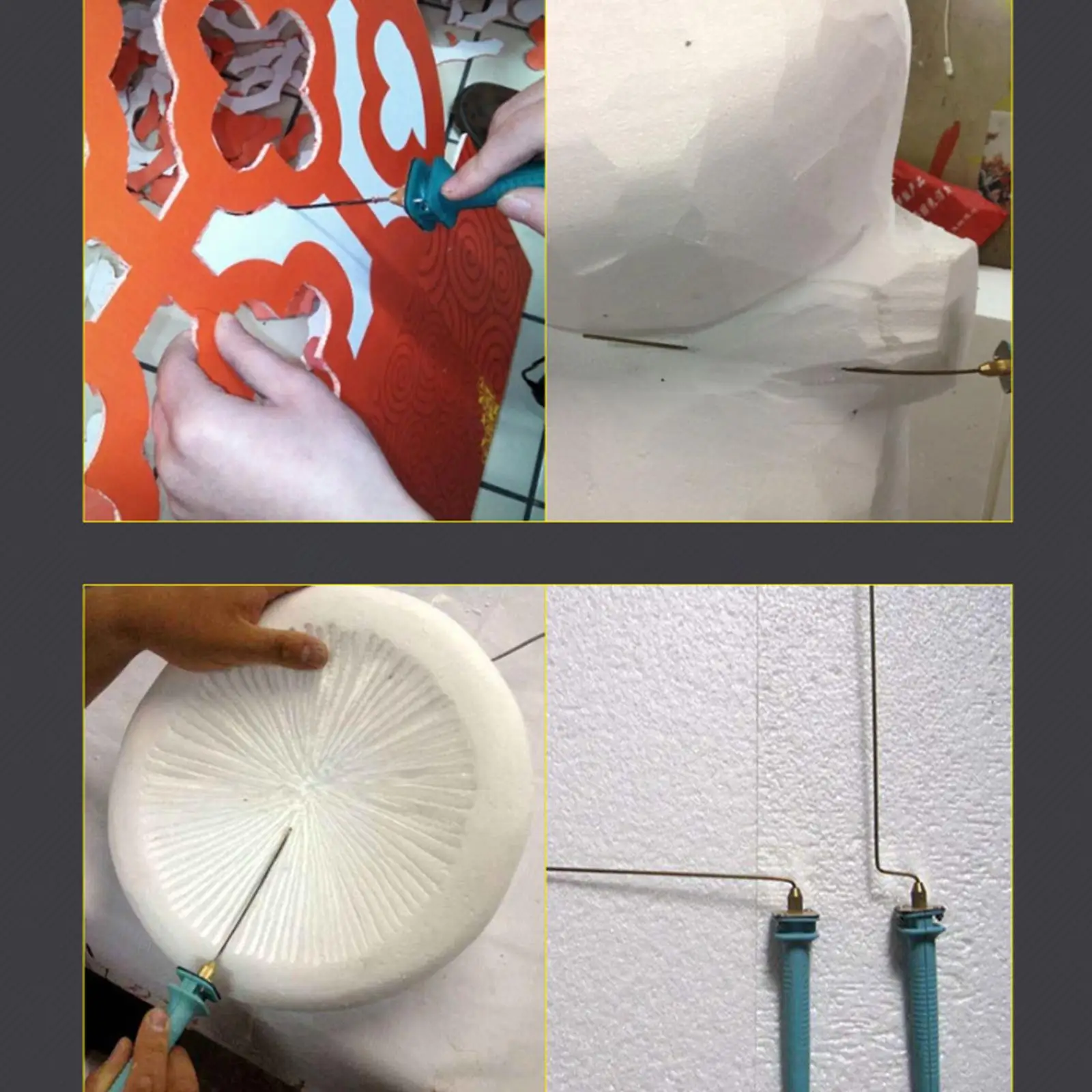 전기 폼 커팅 펜 10cm 핀 US 어댑터 휴대용 논슬립 그립 열 절단 도구 3D 프린팅 조각 프로젝트 공예용