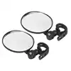 2pcs/set Bike Rear View Mirror 8cm Adjustable Wide Angle Round Scooter Rearview Mirror Universal for Wheelchair Bicycle 3