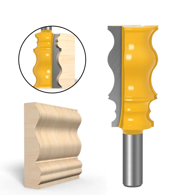 

1 шт. 1/4 "12 мм хвостовик 1/2 мм Большой линейный нож Корона формовочная фреза Tenon резак для деревообработки фреза