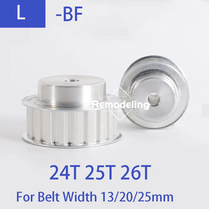 Description Picture 2 of item1pcs L Timing Pulley Aluminum Alloy 24T 25T 26T Teeth Synchronous Wheel Belt Width 13/20/25mm Bore 12mm - 30mm BF Timing Pulley
