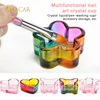 Crystal Glass Acrylic Powder Liquid Nail Cup Colorful Pen Washer Cup Bowl Cup Holder Equipment Nail Art Tools Without Cover 3