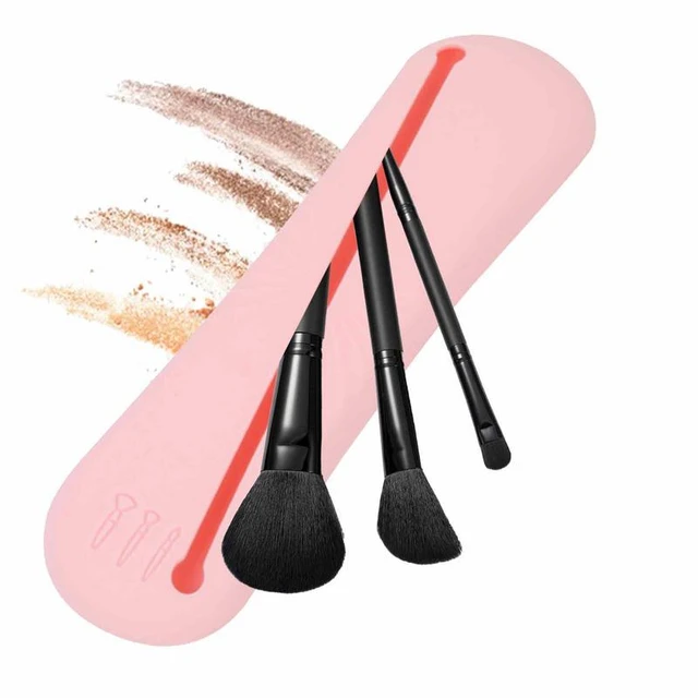 Silicone Makeup Brush Storage Bag Waterproof Travel Holder For All Brushes  Wash Toiletries Organizer Case Cosmetic Make up Pouch - AliExpress