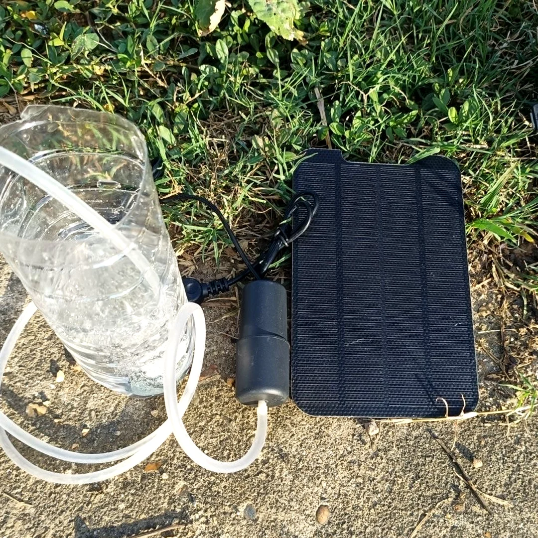 Solar Pool Oxygen Pump Small Fish Tank Oxygen Pump Continuously Produces Bubbles Day and Night