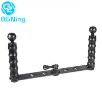 Dual Handheld Diving Selfie Bracket Mount Frame Kit Tray Bracket for GoPro Hero 13 12 11 10 Sjcam Eken Action Phone DSLR Cameras 1
