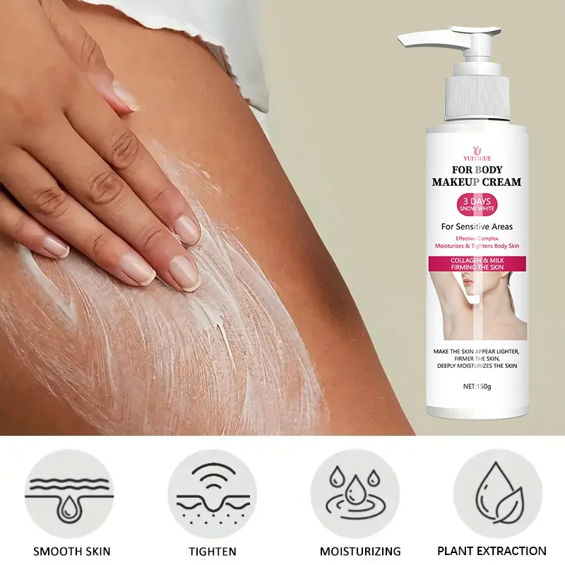 150g Body Makeup Cream - Firming and moisturizing for arms, thighs and abdomen, easy to absorb by the body Contains ascorbic aci