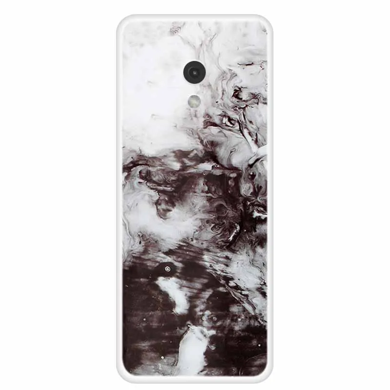 Marble Painted Clear TPU Back Cover - Protective Clear Shell