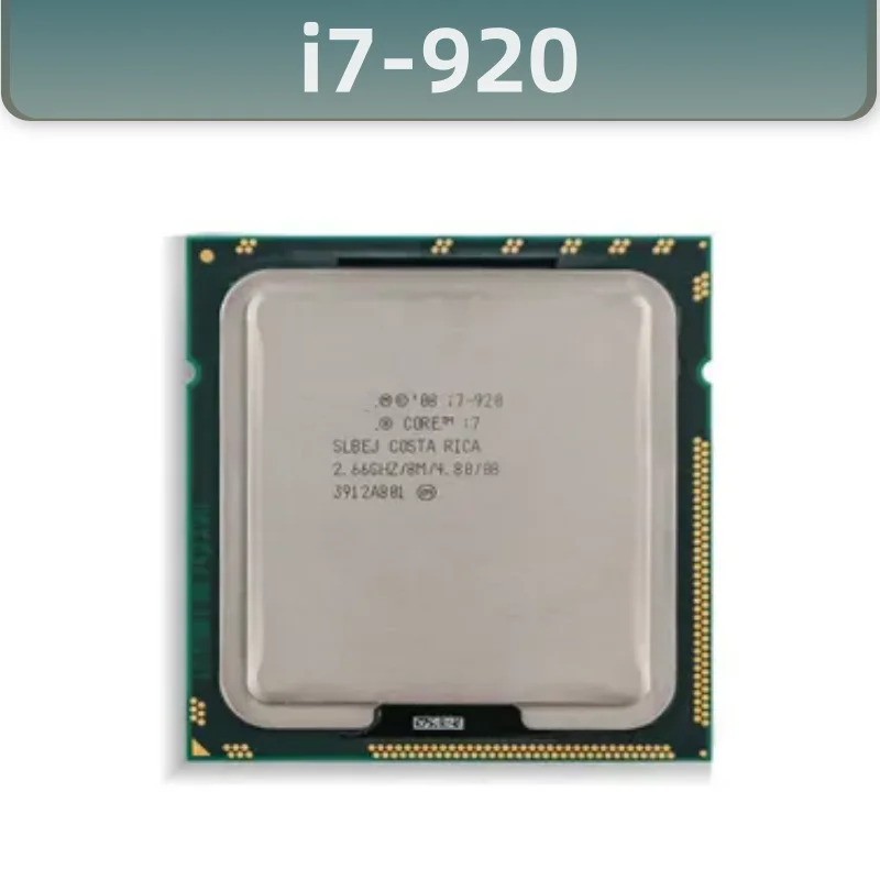 Intel I7-920 (Bloomfield) Quad Core Processor - 2.66 GHz, 8MB L3