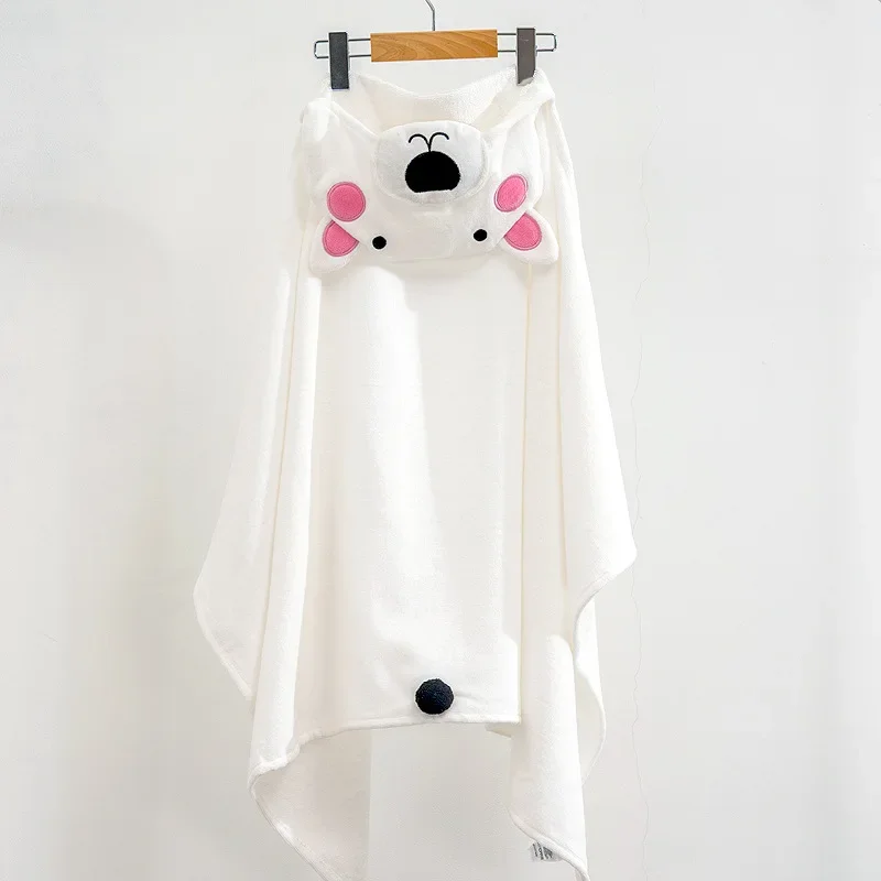Baby Bathrobe Kids hooded towel Toddler Bath Towel for girl boy children washcloth Infant Towel soft newborn towelling robes