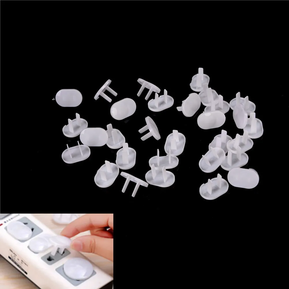 30 Pcs 2 Hole Power Socket Outlet Plug Protective Cover Baby Child Safety Protector