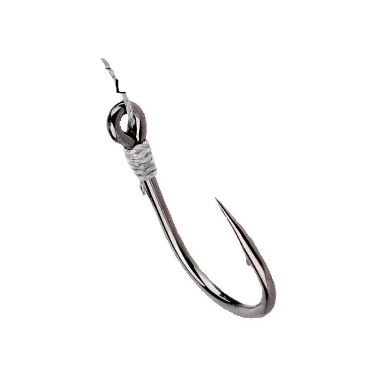Original Mustad Angelhaken Tiefseefischen 10827 Jighaken Jigbaits 4 x starke Stacheldraht-Eisenbrett-Thunfischhaken aus Kohlenstoffstahl – Detail 12
