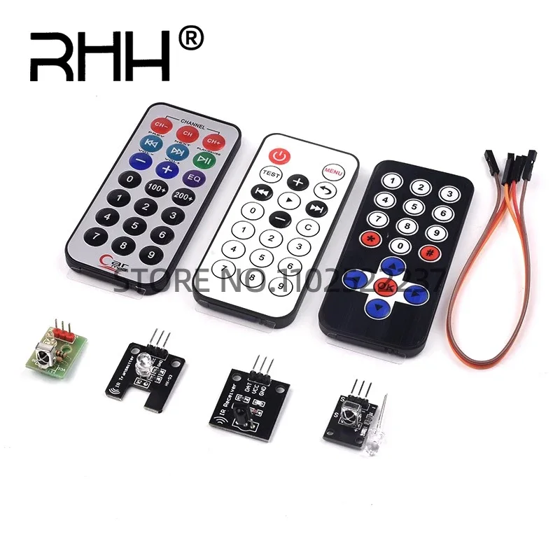 51 microcontroller MP3 car infrared wireless remote control module kit Arduino Raspberry Pi DIY kit HX1838