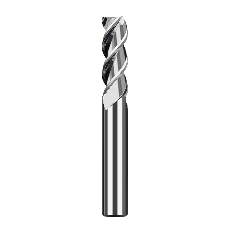 Tungsten Steel Thread Milling Cutter Aluminium Copper Machining Carbide Flat End Mills HRC55 3 Flutes Tungsten Steel 4 5 6 8 10mm