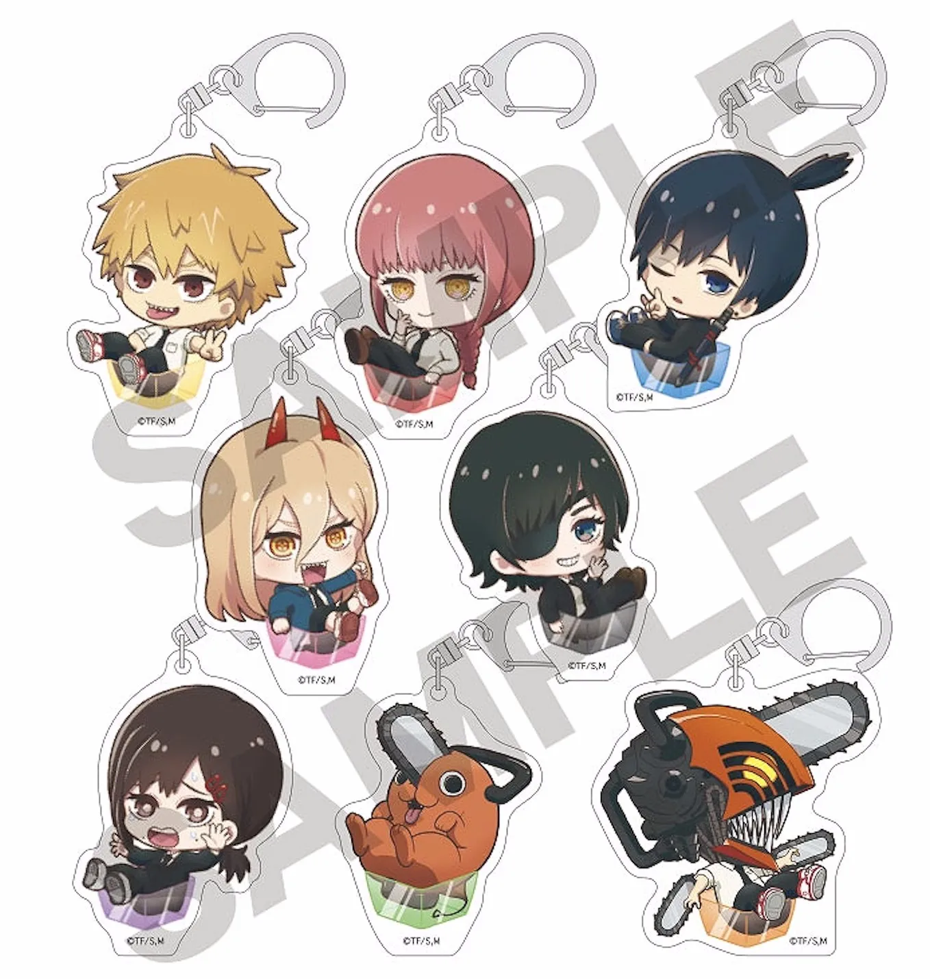 

Anime Chainsaw Man Hayakawa Aki Denji Power Pochita Acrylic Keychain Keyring Figure Model Pendant Toy Cospaly 5297