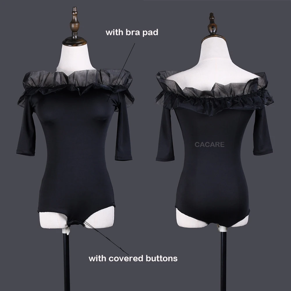 Women's Leotard Bodysuit for Ballroom Dance Competition Dresses Waltz Latin Tango Flamenco