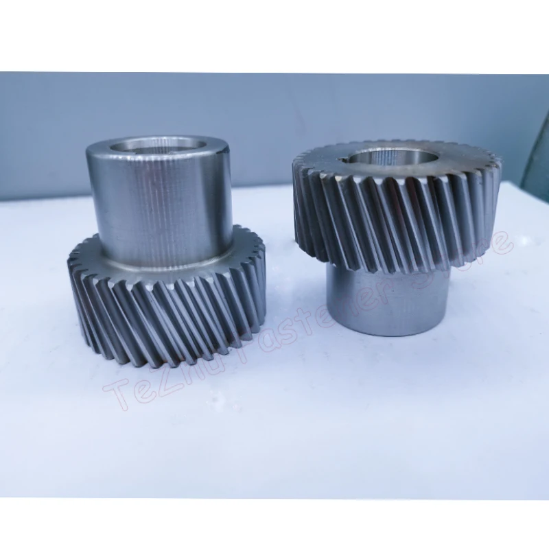 1pc 20 22 25 35 Teeth 1.5M Left-hand Helical Gear 19&deg;31&prime;42&Prime; High Precision 1.5 Module Rack Gear Bore 12 14 16 19-25mm 45# Steel transmission gear
