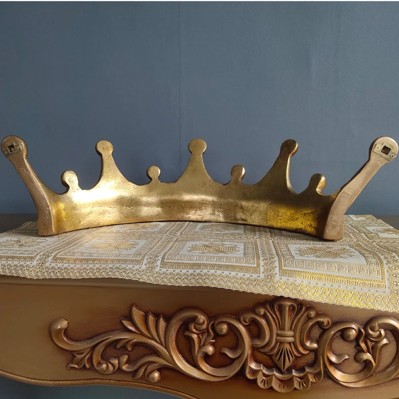 European Style Palace Retro Three-Dimensional Crown Wall Hanging Decoration Bar Restaurant Hall Wall Crafts Home Decor Ornaments 5