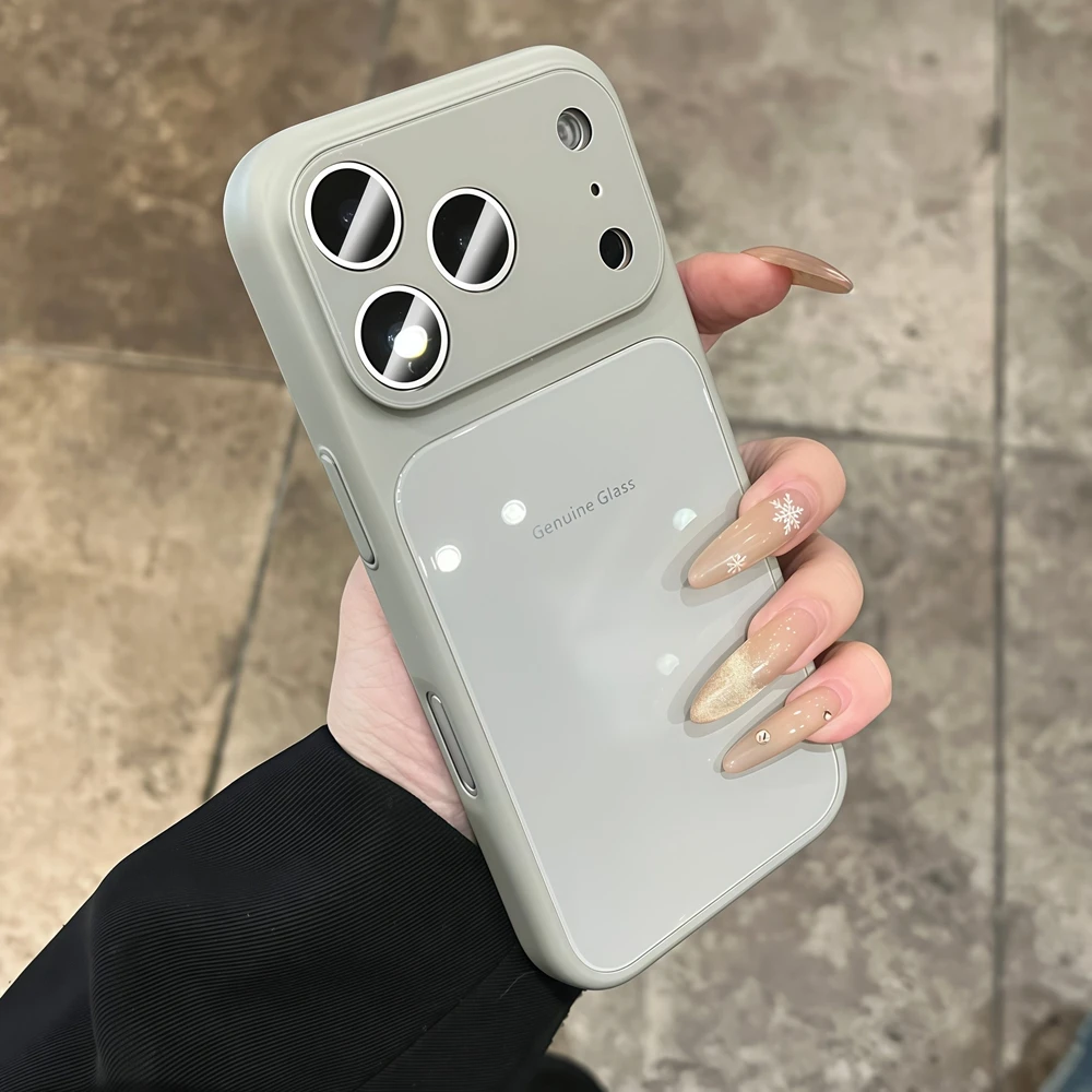 Echtes Glas Handyhülle Stoßfest Für Iphone Pro Max Plus_voghion.com