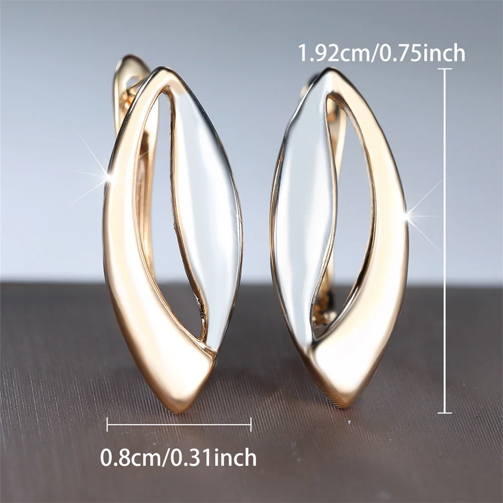 Antique Hollow Lips Shape Marquise Hoop Earrings For Women Vintage Gold Silver Color Ear Buckle Wedding Jewelry Engagement Gifts