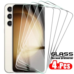 Premium Tempered Glass Screen Protector Set - 4 Pack - Tempered glass (Galaxy S21 FE)