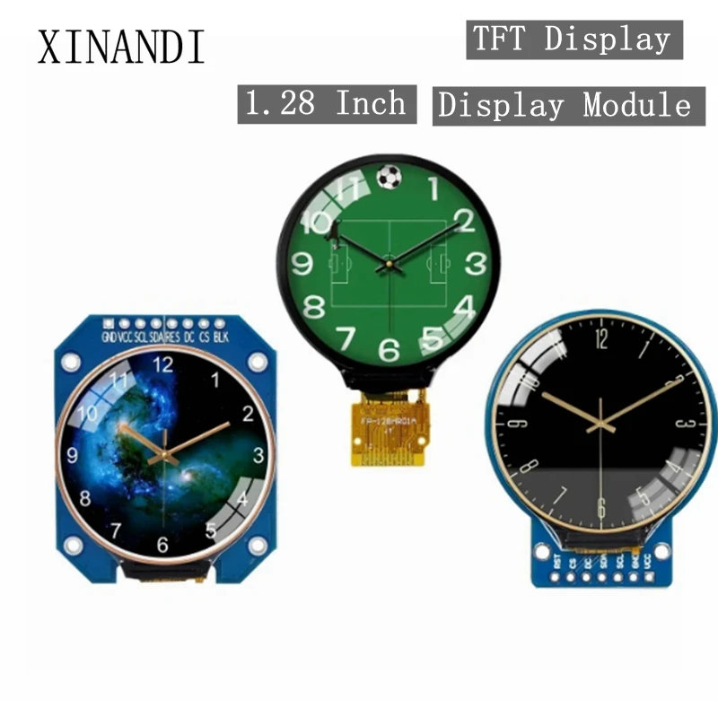 

TFT Display 1.28 Inch TFT LCD Display Module Round RGB 240*240 GC9A01 Driver 4 Wire SPI Interface 240x240 PCB For Arduino