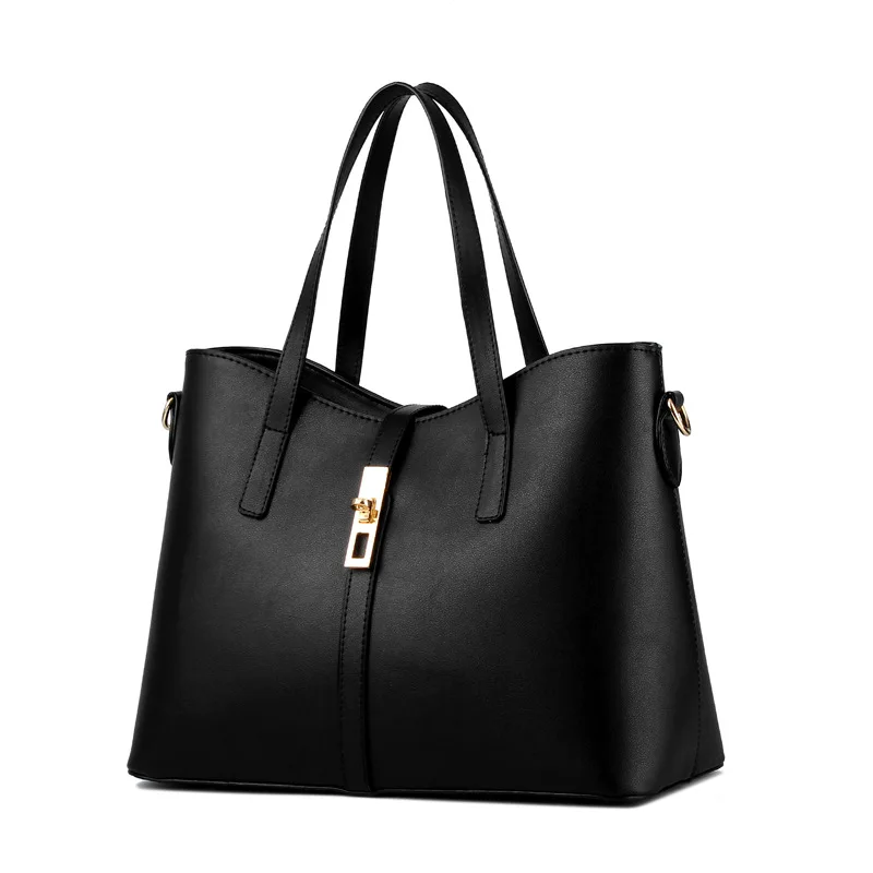 

MONNET CAUTHY New Arrival Handbag Concise Fashion Practical Solid Color Black Office Lady Bag