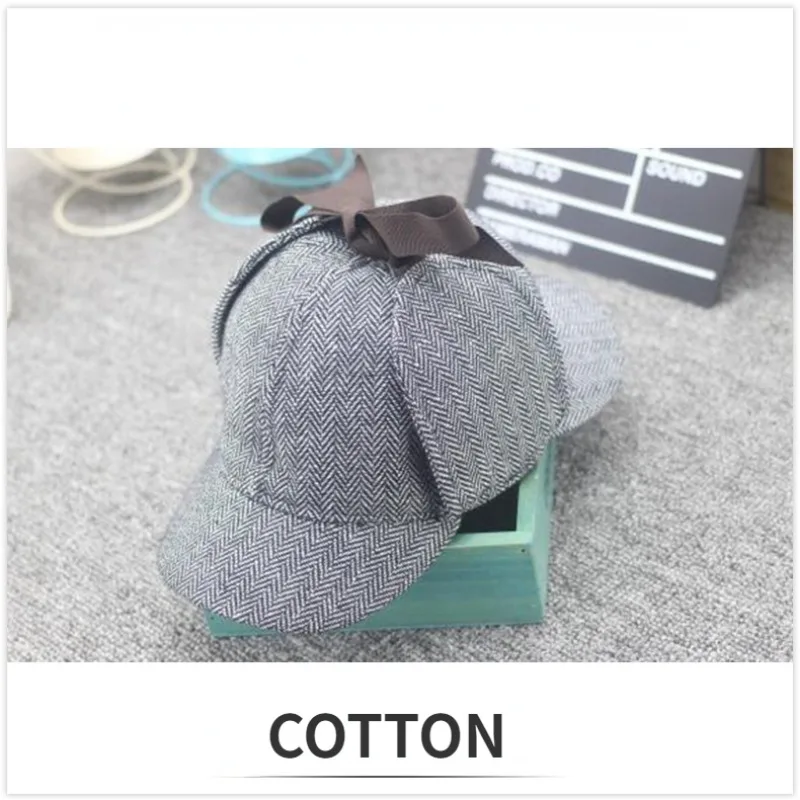 Detective Hat Pipe Magnifier Equipment Glasses Deer Hunting Hat Cosplay Stage Performance Holiday Gifts cosplay hats cosplay glasses game cosplay props