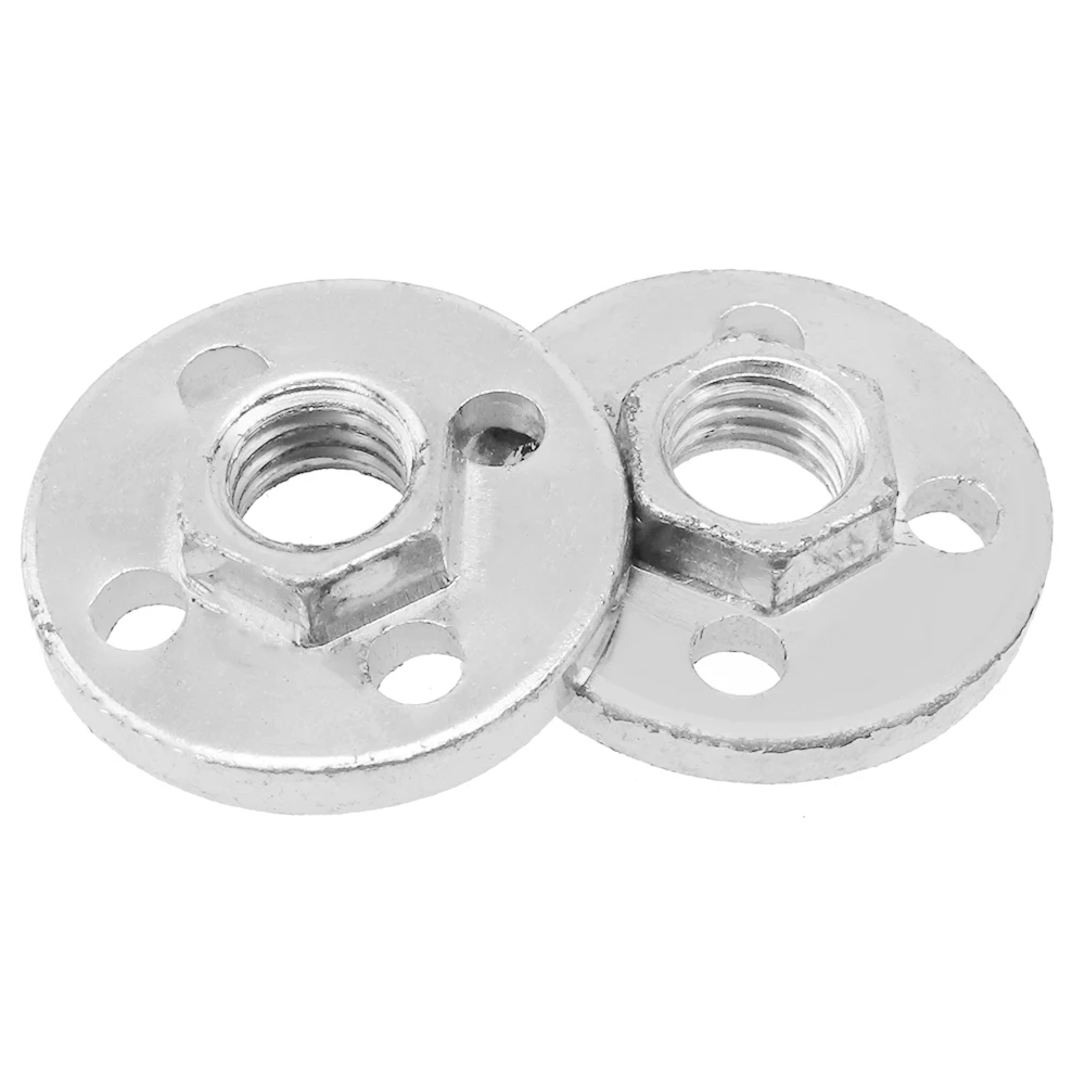 

Platen Cover Pressure Plate 2pcs Angle Grinder Cover Fitting Tool Four-hole Hexagon Nut Metal Durable Polishing