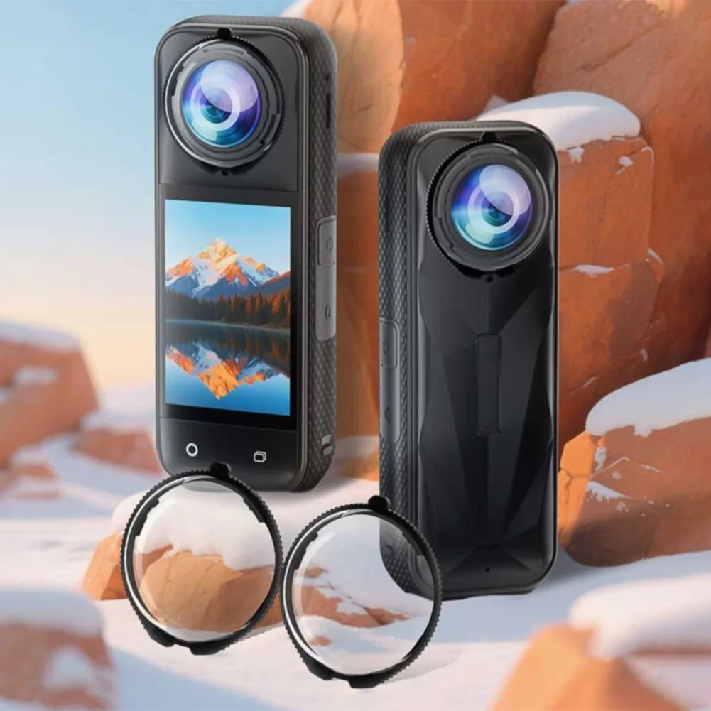 Lens Protective Cover Anti-Scratch Lens Protector Protective Lens Cap Cover for Insta360 X5