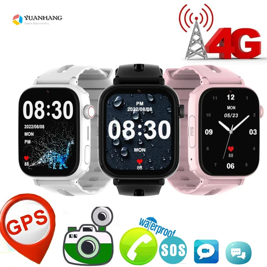 

Смарт-часы IP67, 4G, GPS, Wi-Fi, с пультом ДУ