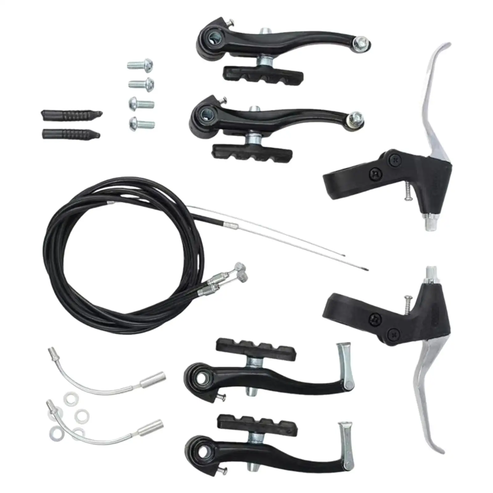 Bicycle V Brake Parts Brake Caliper Front and Rear Brake Cable Replacement Part for Mountain Bike