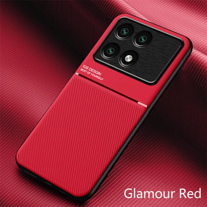 Magnetic Leather Car Holder Silicone Protective Case