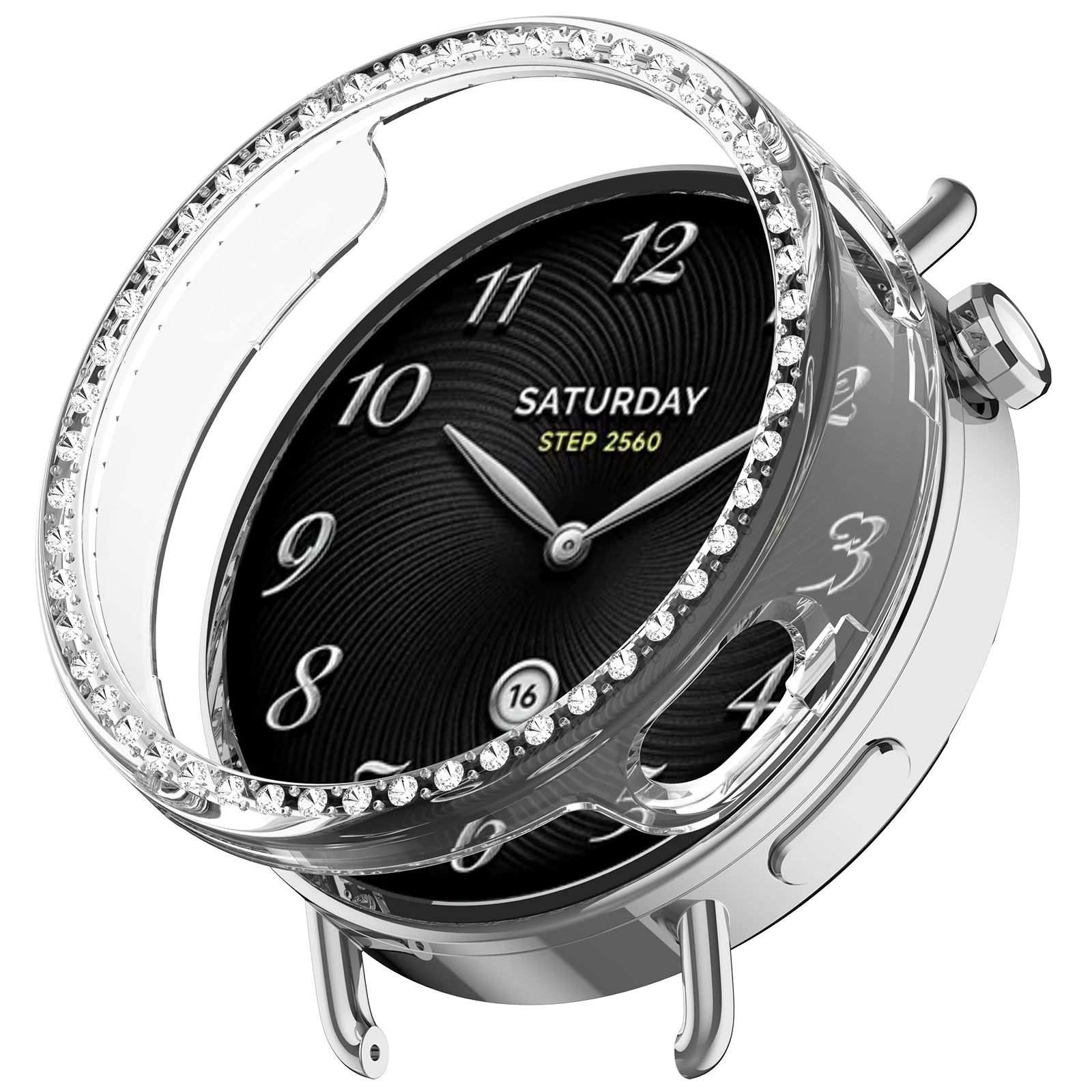 Diamond Protective Case for Smartwatch - Premium Strap Cover & Screen Protector Accessory