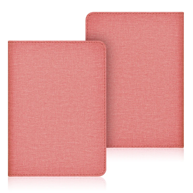 Compact 6-Inch PU Leather E-Reader Case with Hand Strap, Stand, and Card Slot