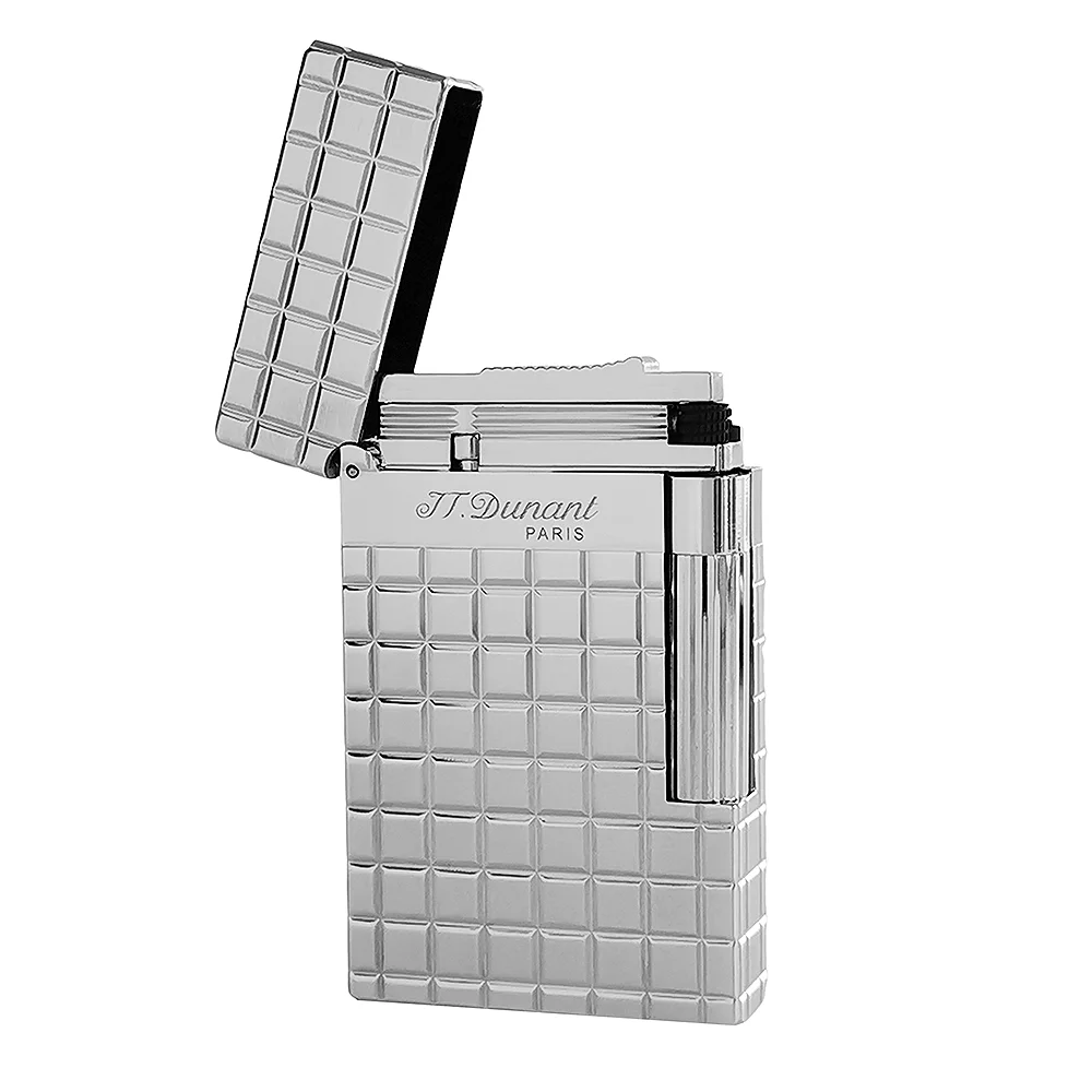 JTD Dunant Lighters Original Lattice Engraved Bright Sound Gas Butane Fashionable Cigar Gadgets Birthday Gift for Father