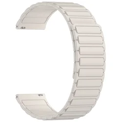 Silicone Magnetic Loop Strap - 22mm Sport Wristband Bracelet for 22mm Width Band (SC - Starlight)