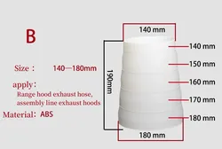 Versatile Air Ventilation Duct Reducer and Exhaust Adapter (B)