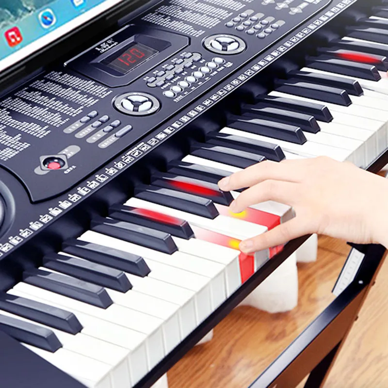Girls Pink Electronic Organ Piano Adult Children Beginners 61 Key Teacher  Synthesizer Sintetizador Musical Instruments AA50EO - AliExpress
