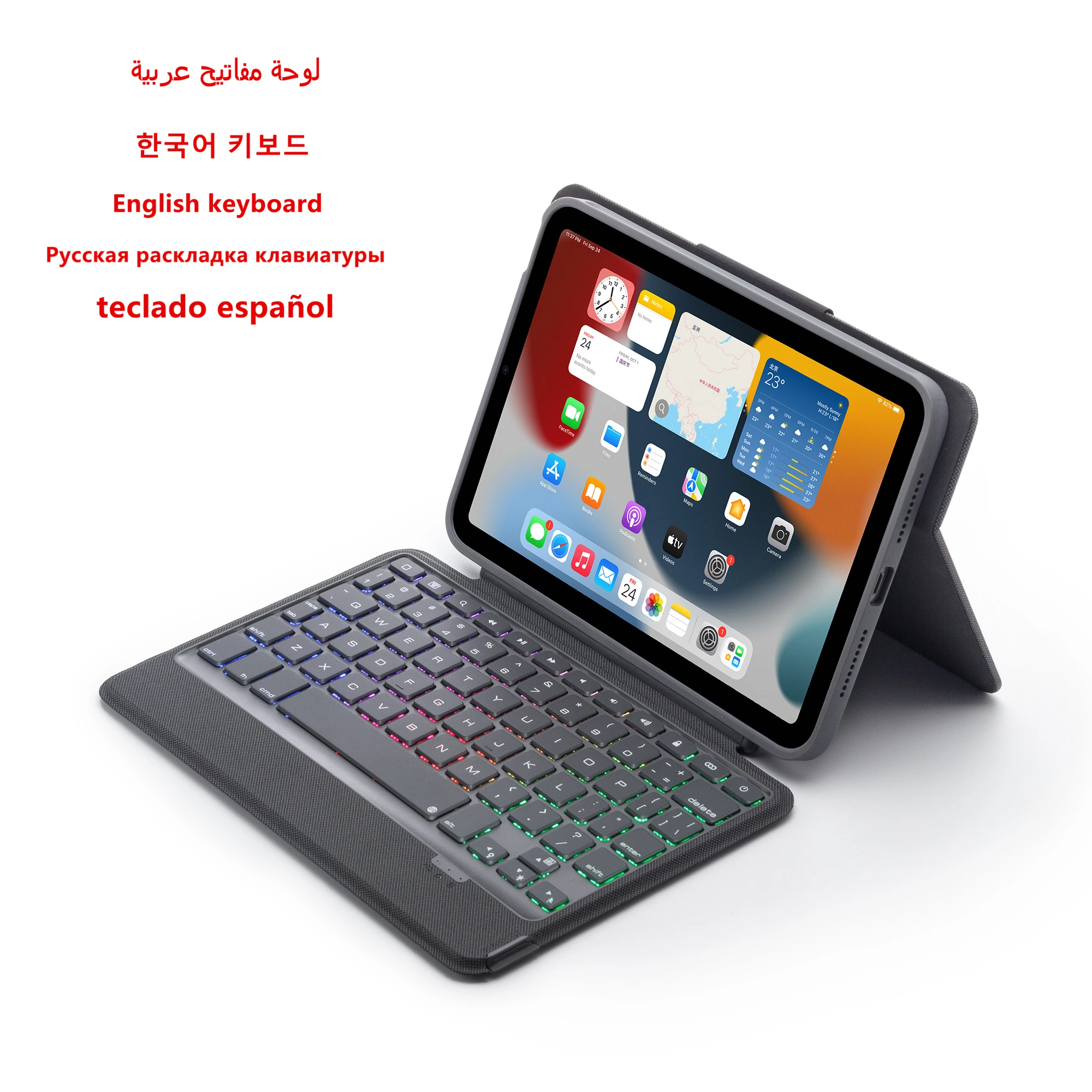 Magic Keyboard Folio Per Ipad Ipad Mini 6 Custodia Per Tastiera Da 8.3 Pollici Per Ipad Mini 6Th Generation 2021 Custodia Tastiera Araba Coreana
