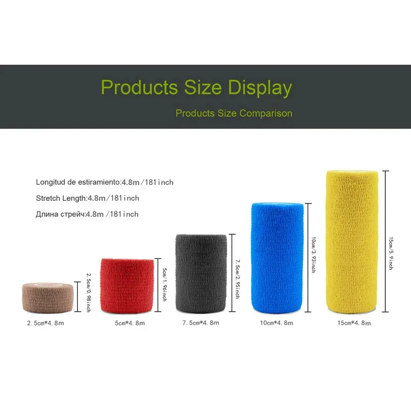 1/15/24/48Pcs Pink Camouflage Sport Self Adhesive Elastic Bandage Wrap Tape Elastoplast For Knee Support Pads Finger Ankle Palm