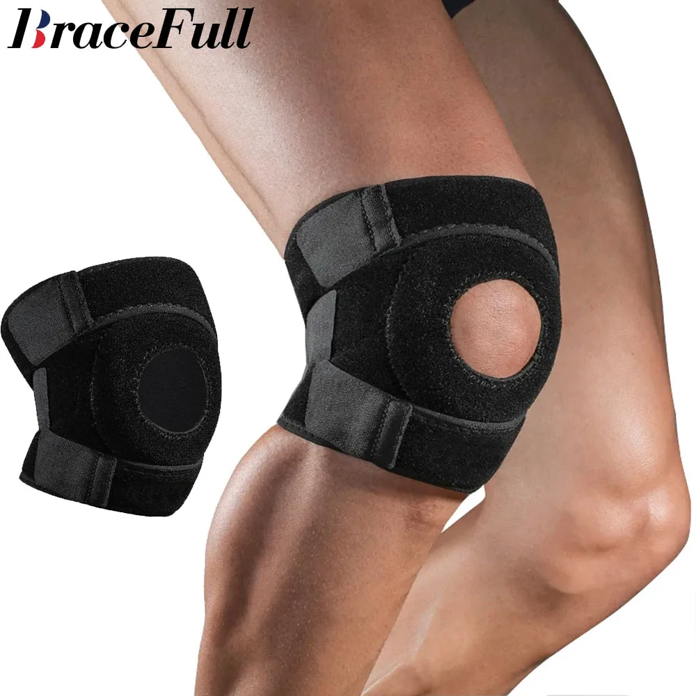 Knee Support Patella Brace,Knee Compression Sleeve for Women Men,Adjustable Straps Knee Support Wrap for Arthritis Pain