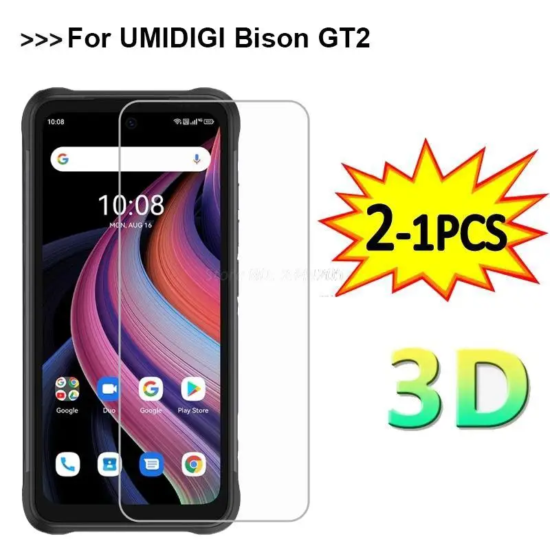 

2-1PCS Tempered Glass For UMIDIGI Bison GT2 Pro 5G Screen Protector Film Protective Glass For UMI UMIDIGI Bison GT2 5G Pelicula