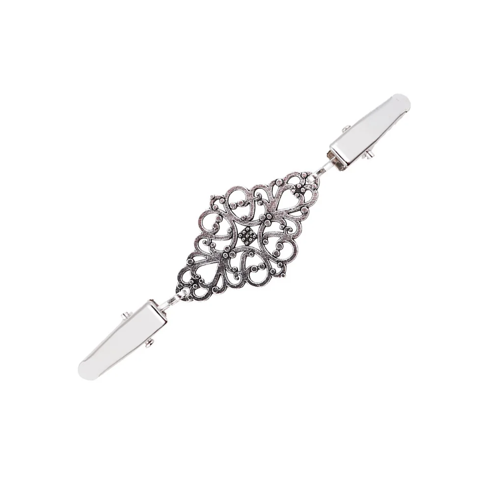 

Shirts for Women Alloy Hollow Shawl Clips Collar Section Sweaters Connection Brooches Clothing Miss