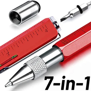 Многофункциональная емкостная ручка с отверткой, шариковая ручка с спиртовым уровнем, сенсорные гаджеты для сенсорного экрана, строительные инструменты