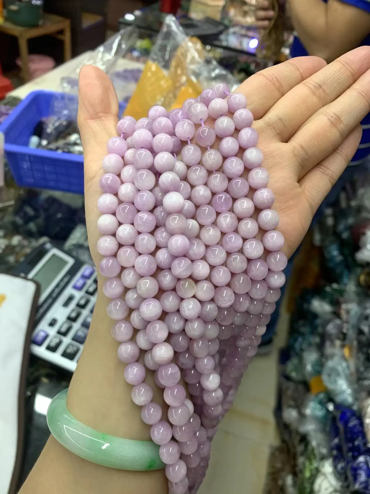 

Natural Purple Spodumene / Kunzite Stone Beads Natural Gemstone Beads DIY Loose Beads for Jewelry Making Strand 15&quot