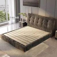 Chambre à coucher lits fantaisie minimaliste cadre moderne lits de luxe tables de nuit uniques Muebles Para El Hogar meubles de maison accessoires 3